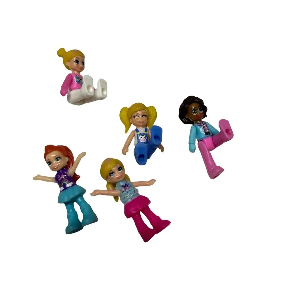 Mattel Polly Pocket Micro Dolls Lot of 5